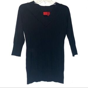 Liv Black V-Neckline Sweater Juniors Medium